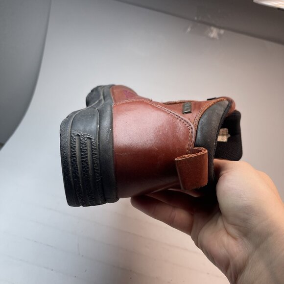 VINTAGE HAWKINS Gore-Tex Leather Walking Boots UK 4 Brown Leather boots Hiking - Picture 14 of 16